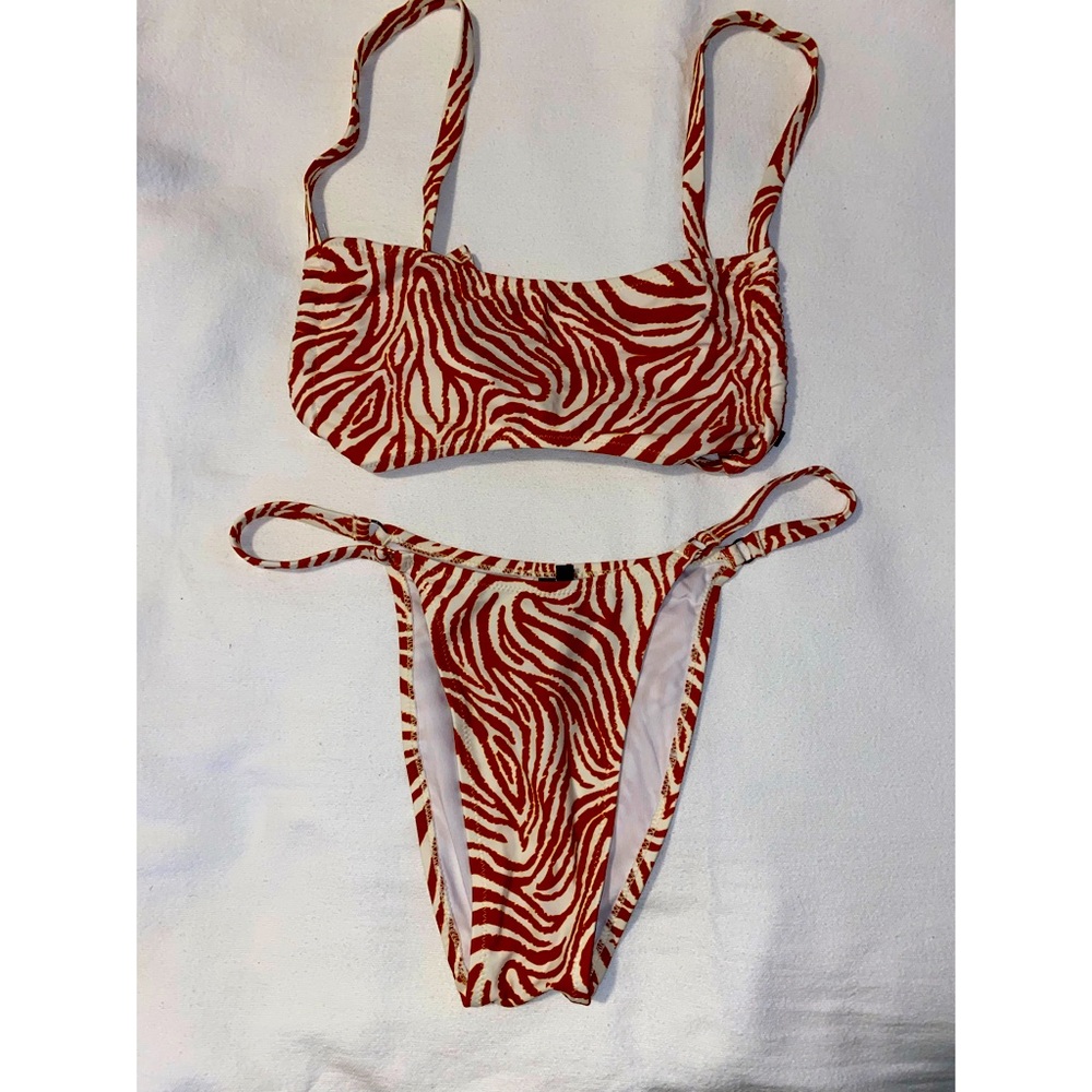 Kendall + Kylie Zebra print bikini